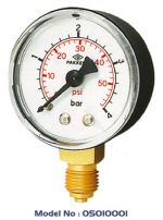 Ø50 mm Alttan Bağlantılı Manometre