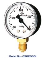 Ø50 mm Alttan Bağlantılı Manometre & Manovakummetre