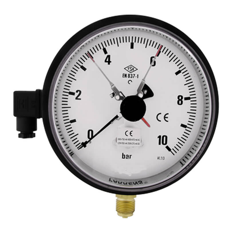 Ø 160 mm Tek Kontaklı Manometreler (Alttan Bağlantılı)