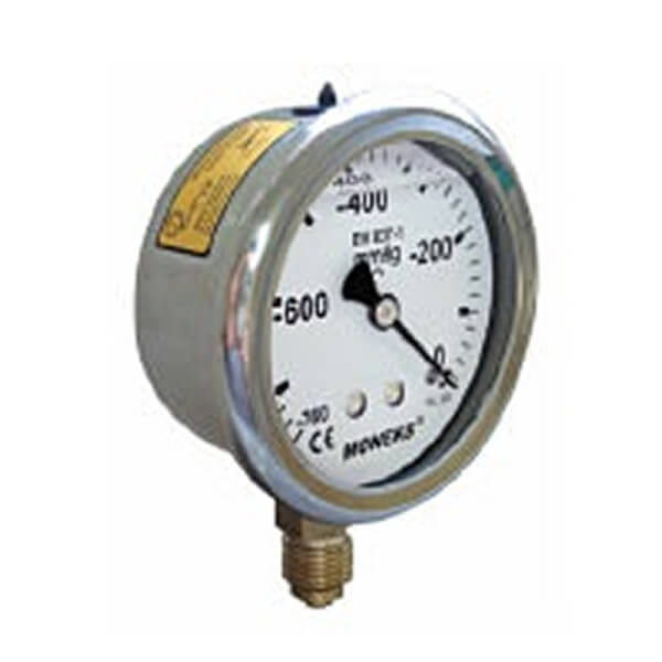 Ø63 Standart Gliserinli Manometre Alttan Bağlantılı