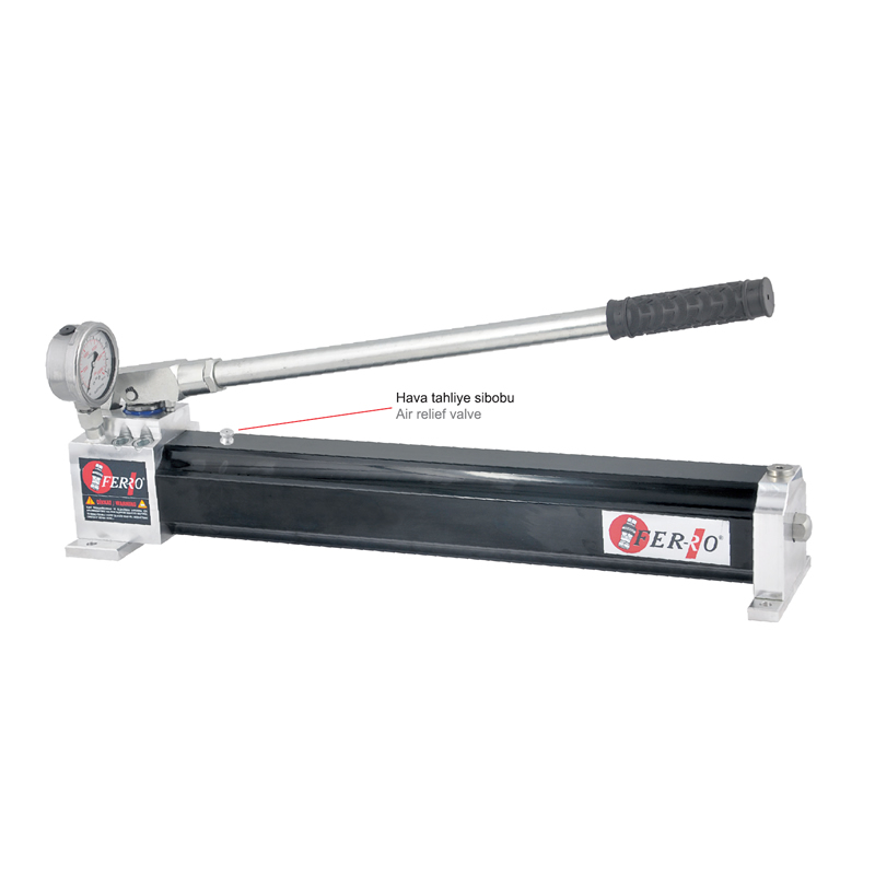 P2C SERİSİ HİDROLİK YÜKSEK BASINÇ ÇİFT HIZLI EL POMPALARI (YUVARLAK TİP) 2,65 LT
